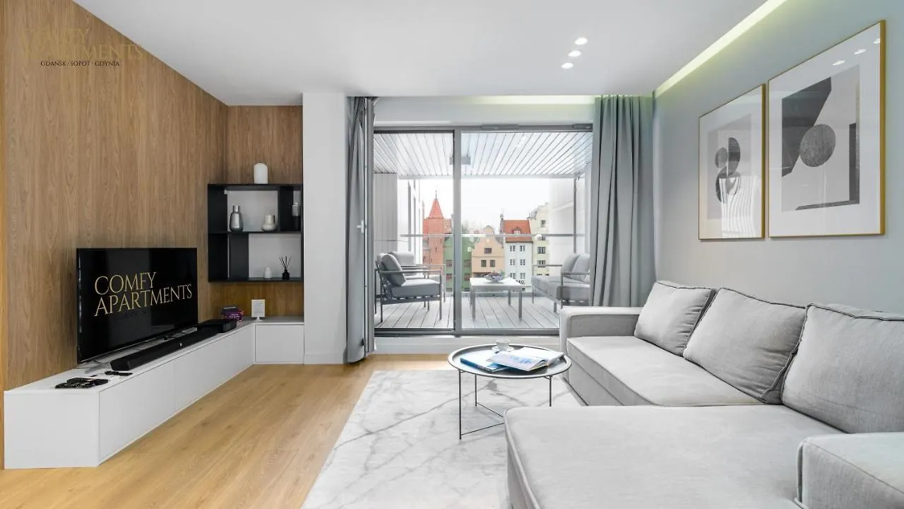 Apartament Chmielny River View - Granaria - Comfy Apartments Γκντανσκ