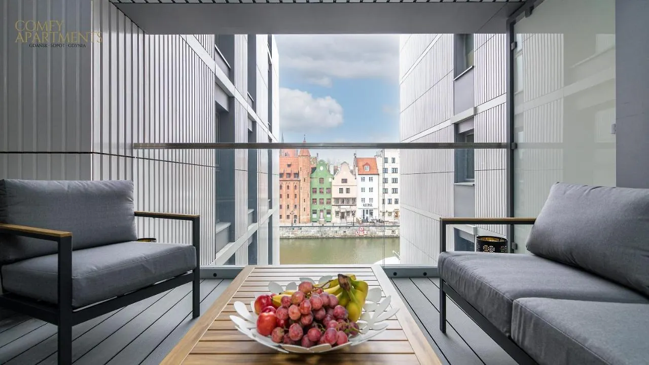 Apartament Chmielny River View - Granaria - Comfy Apartments Γκντανσκ